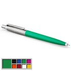 Ручка шариковая Parker Jotter Color М, корпус пластиковый, зелёный, синие чернила, блистер - Фото 5