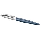 Ручка шариковая Parker Jotter XL K69 Matte Blue CT M, корпус из нержавеющей стали, синие чернила - Фото 2
