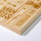 Доска разделочная «Уверенность», массив сосны, 50×30×2 см - фото 47619053