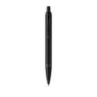 Ручка шариковая Parker IM Achromatic Black BT, корпус из нержавеющей стали, чёрный матовый, синие чернила - Фото 2