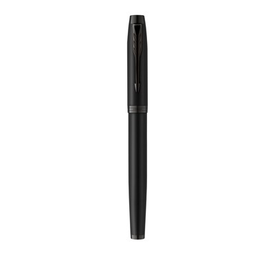 Ручка-роллер Parker IM Achromatic Black BT корпус из нержавеющей стали, чёрный матовый, чёрные чернила