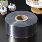 Лента ацетатная для обтяжки тортов Доляна, 200 мкр, 100 мм×200 м, прозрачная - Фото 1