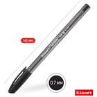 Ручка шариковая Luxor InkGlide 100 Icy, узел 0.7 мм, трехгранная, черная, цвет корпуса микс - Фото 3