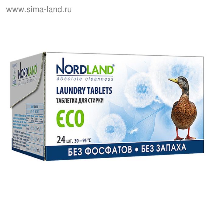 Таблетки для стирки Nordland Eco, 24 шт. × 33,75 г - Фото 1