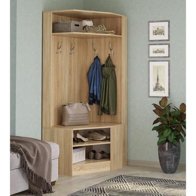 Прихожая угловая «Клик Мебель. Соло», 850×650×1800 мм, цвет дуб сонома