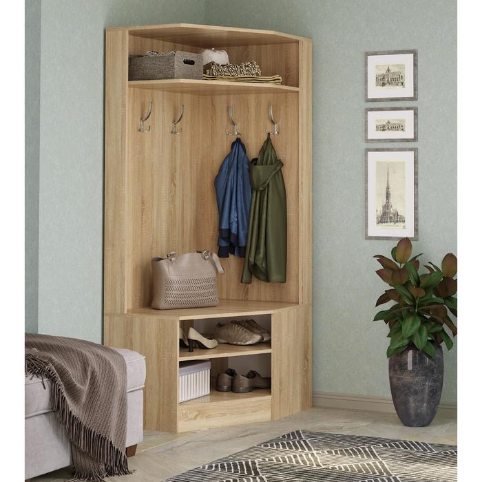 Прихожая угловая «Клик Мебель. Соло», 850×650×1800 мм, цвет дуб сонома - Фото 1