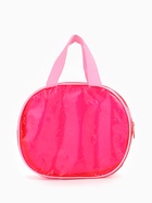 Косметичка-сумка на молнии для бассейна, большая, с ручками, розовая - Фото 7