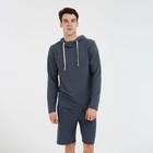 Худи мужское MINAKU: Casual collection MAN цвет графит меланж, р-р 48 - Фото 1