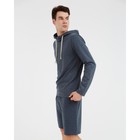 Худи мужское MINAKU: Casual collection MAN цвет графит меланж, р-р 48 - Фото 2