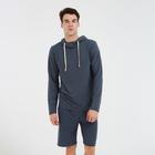 Худи мужское MINAKU: Casual collection MAN цвет графит меланж, р-р 50 6935891 - фото 1642874