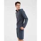 Худи мужское MINAKU: Casual collection MAN цвет графит меланж, р-р 56 - Фото 11