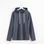Худи мужское MINAKU: Casual collection MAN цвет графит меланж, р-р 56 - Фото 5