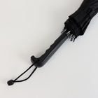 Зонт - трость полуавтоматический «Однотонный», 16 спиц, R = 48 см, цвет чёрный - Фото 7