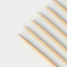 Шампур деревянный Magistro, 25×0.3 см, 100 шт., берёза - Фото 4