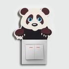 Наклейка интерьерная на выключатель TAKE IT EASY «Панда», настенный декор, 7.8×9.5 см - Фото 1