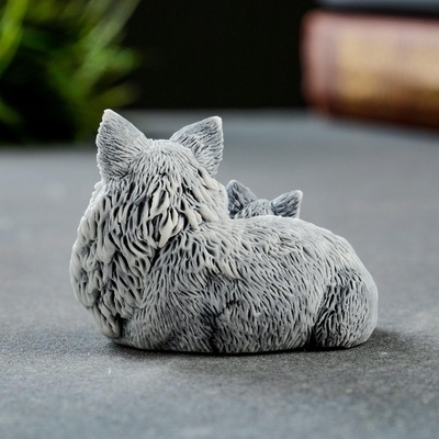 Фигурка «Лисичка с лисенком», 4 см