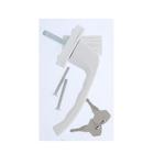 Ручка с замком, металл. 37мм WH038 Ral 9016, белая - фото 38926945