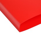 Папка с пластиковым скоросшивателем А4, 500 мкм, корешок 14 мм, Calligrata, до 100 листов, красная - фото 8578890