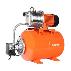 Насосная станция PATRIOT PW 1200-24 INOX 315302620, напор 32 м, 63 л/мин, бак 24 л, нерж.