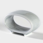 Кольцо для салфеток фарфоровое «Акварель», цвет светло-серый - фото 7769012