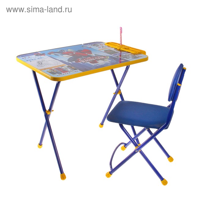 Комплект детской мебели «Человек Паук 2» складной, цвет синий - Фото 1