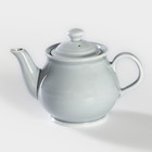 Чайник фарфоровый «Акварель», 400 мл, цвет светло-серый - фото 11609950