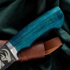 Нож Пчак Шархон - рукоять дерево, металл, зеленый - Фото 6