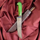 Нож Пчак Шархон - рукоять дерево, металл, зеленый - Фото 9
