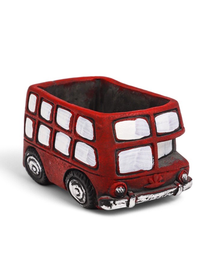 Горшок для цветов «Автобус Барт» керамический, 300 мл, 11.5×7×7 см, красный - Фото 1