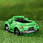 Горшок "Машинка" зеленый, 14х8х7см - фото 7769034