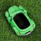 Горшок "Машинка" зеленый, 14х8х7см - фото 7769035