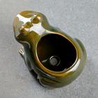 Декоративный горшок «Лягушка», керамический, 250 мл, 12×10×9 см, зелёный - Фото 5