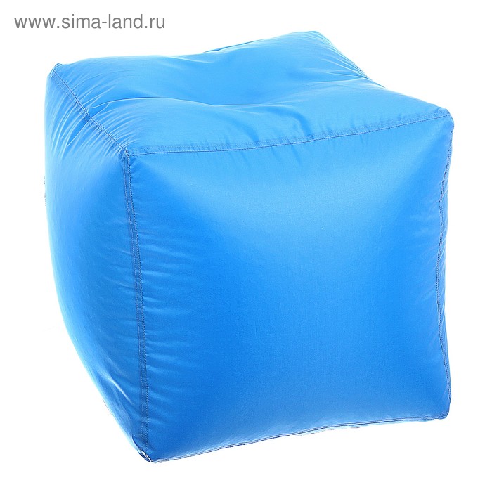 Пуфик-куб, 45х45 см, цвет голубой - Фото 1