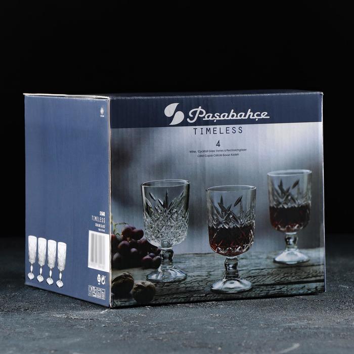Набор стеклянных бокалов для вина Timeless, 320 мл, 4 шт - фото 1919091098
