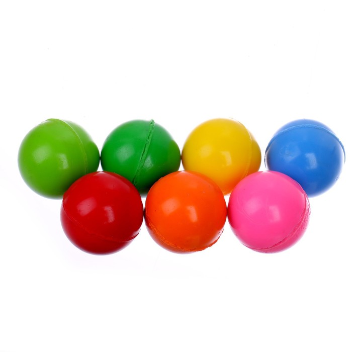 Мяч каучуковый «Сияй», в банке, 30 шт,цвета МИКС - фото 1891068058