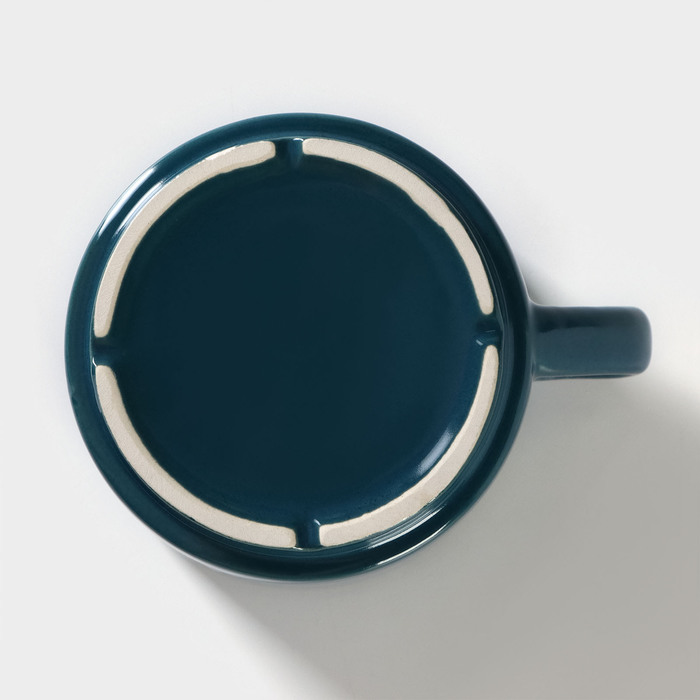 Чашка чайная Blu reattivo, 350 мл, фарфор - фото 1908694691