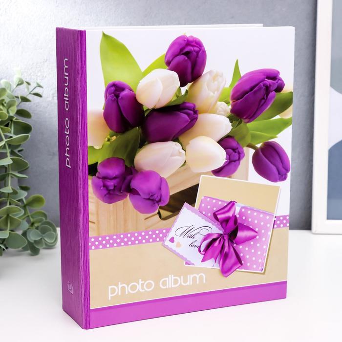 Фотоальбом на 200 фото "Фиолетовый букет" - Фото 1
