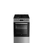 Плита Beko FSM52331DXDT, газовая, 4 конфорки, 60 л, гриль, чёрно-серебристая - фото 51453154