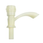 Кран на одну воду ZEIN Z2023, круглая ручка, пластик, короткий излив, цвет «рисовый» - Фото 4