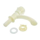 Кран на одну воду ZEIN Z2023, круглая ручка, пластик, короткий излив, цвет «рисовый» - Фото 8