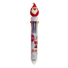 Ручка шариковая, автоматическая 10-ти цветная, линия 0,7 мм., корпус МИКС, "Единорог на луне" - фото 301148851