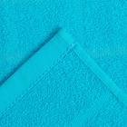 Полотенце махровое ЮНОНА 03-035 30х50 см, голубой, хлопок 100%,  360гр./м2 - Фото 3
