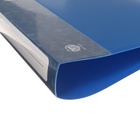 Папка на 2 кольцах А4, Calligrata, 40 мм, 700 мкм, карман на торце, синяя - Фото 5