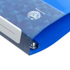 Папка на 4 кольцах А4, Calligrata, 25 мм, 700 мкм, внутренний и торцевой карман, синяя - Фото 4