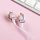 Наушники вакуумные и резинка для волос на открытке «Единорог», 10.3 х 14.5 см - Фото 3