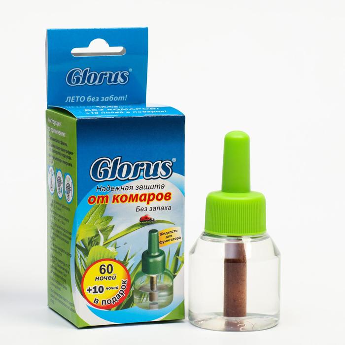 Жидкость от комаров "Глорус", без запаха, 70 ночей, 1 шт - Фото 1