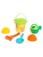 Набор игрушек для песочницы, 7 предметов: ведро, ситечко, совок, грабельки, формочки, лейка, МИКС - Фото 15
