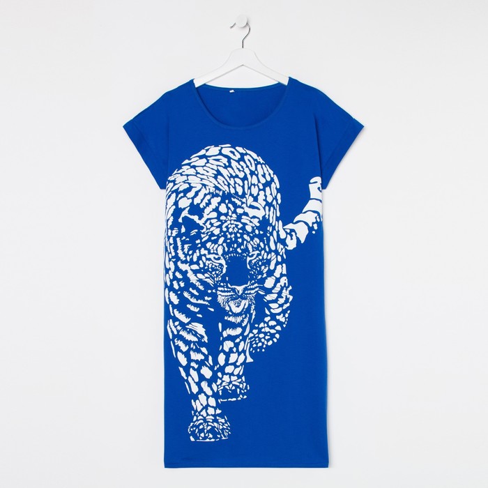Ночная сорочка женская, цвет синий, размер 46 - Фото 1