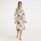 Халат женский Этель «Девичник» рукав 3/4, размер 42-44, вафля 200 г/м², 100% хлопок - Фото 1