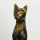 Фигура "Кошка Дарья Египетская" орнамент черн/золото 13х13х47 см - Фото 4